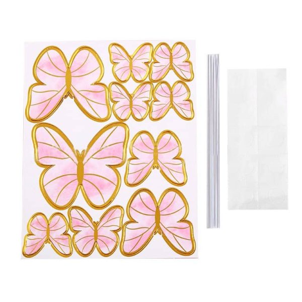 Stick Butterfly pink